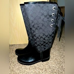 Coach rain boots